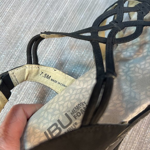 JBU by Jambu Gigi Wedge Sandals, Black 7.5 - Picture 12 of 13